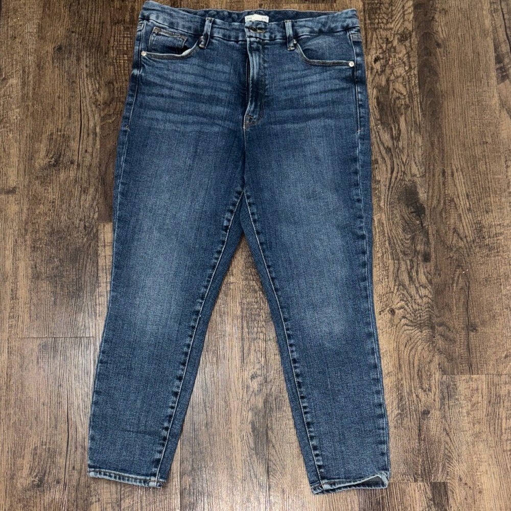 Good American Dark Blue Ankle Jeans